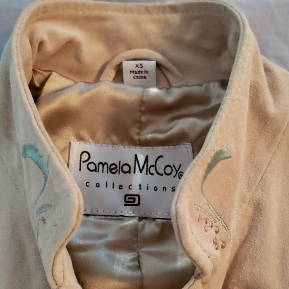 Pamela McCoy Suede Embroidery Jacket - Picture 3 of 8